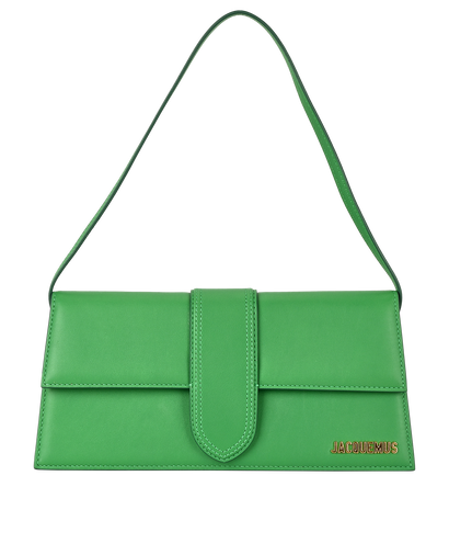 Le Bambino Long, £350, Handbags, Green, Leather, Front view